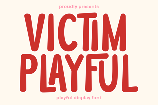 Victim Playful Font